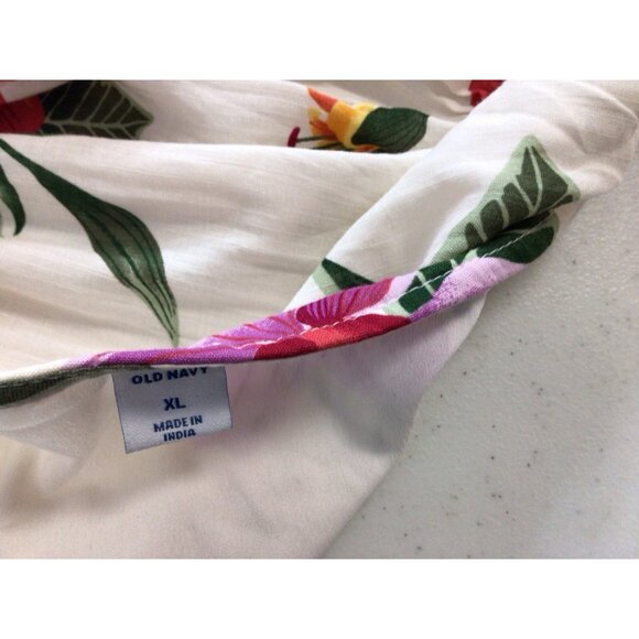 Old Navy Floral Wrap Dress Tropical Womens XL - Picture 7 of 7
